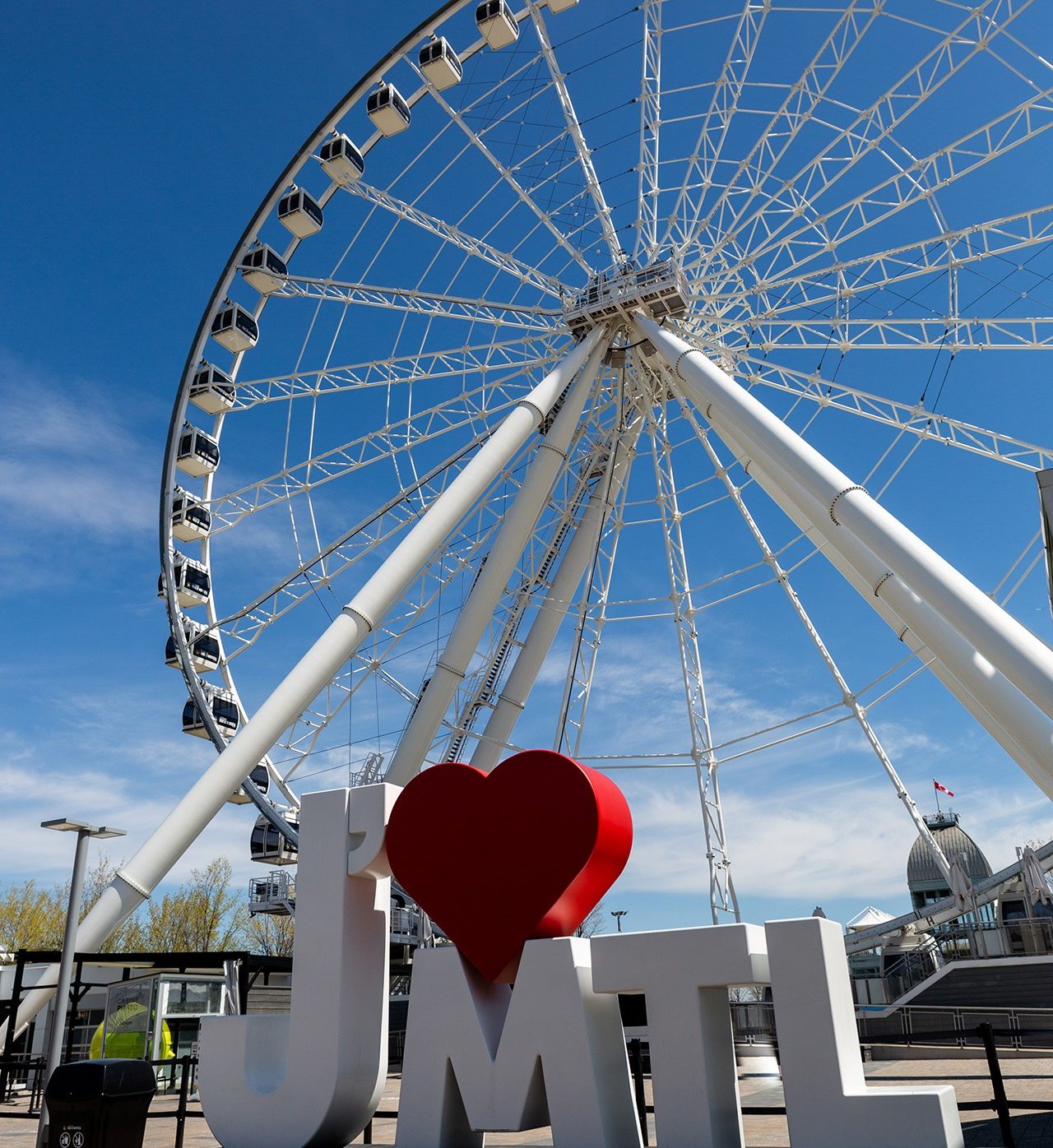 A ferris wheel at the Old Port of Montreal